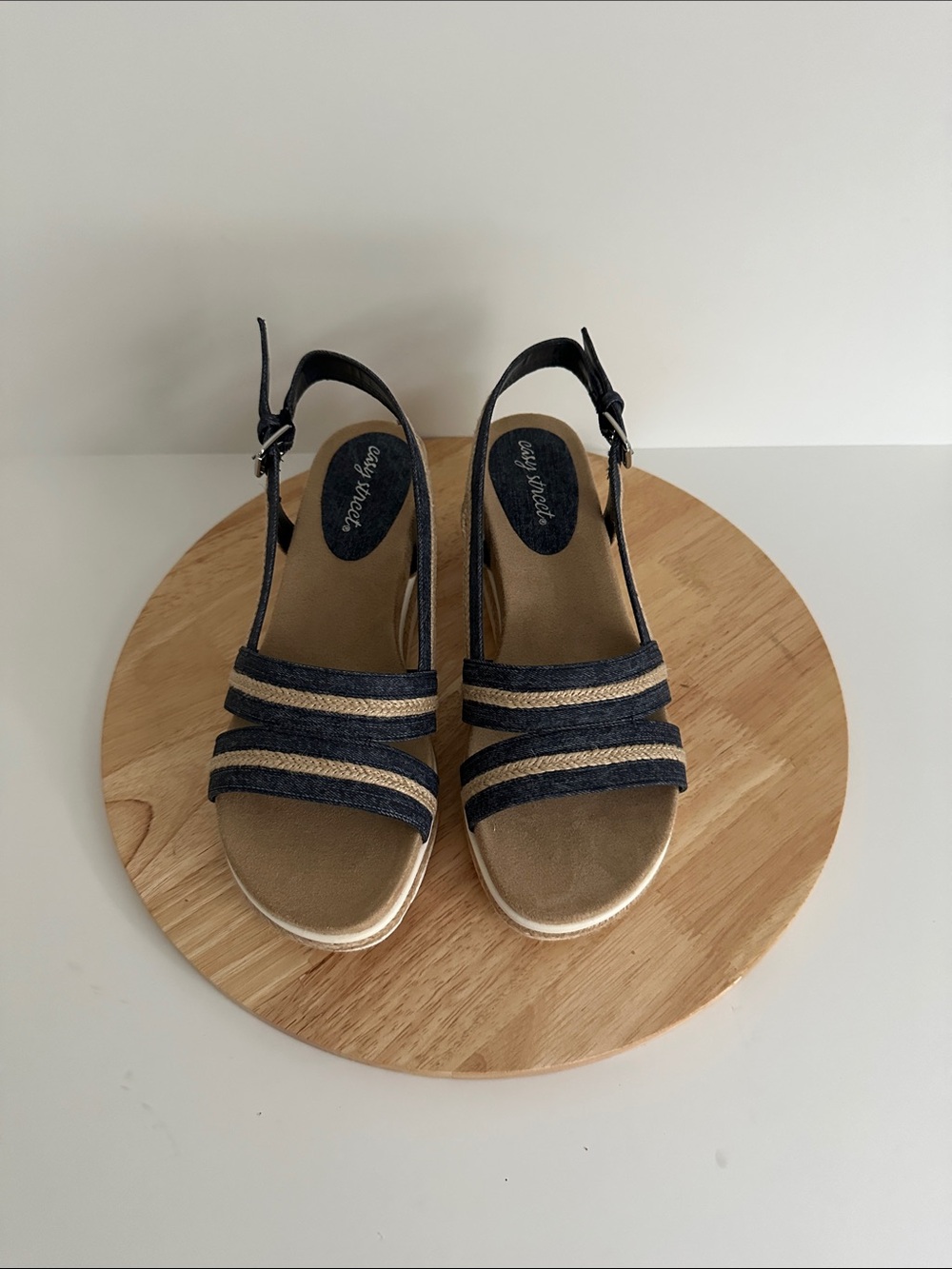 Easy Street Womens Mel Wedge Sandals